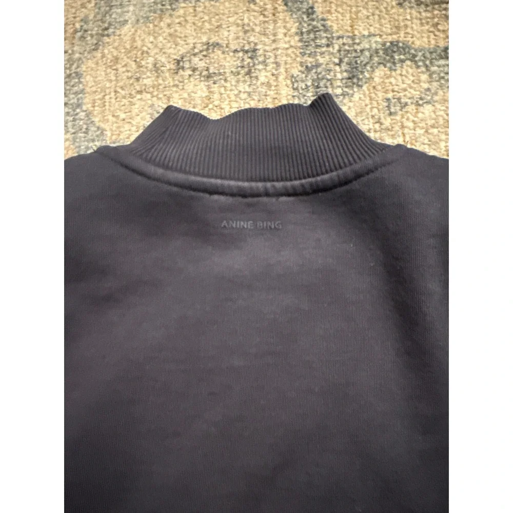 Anine Bing Bradie Sweatshirt in Navy Size Small Excellent Condition - Picture 6 of 6